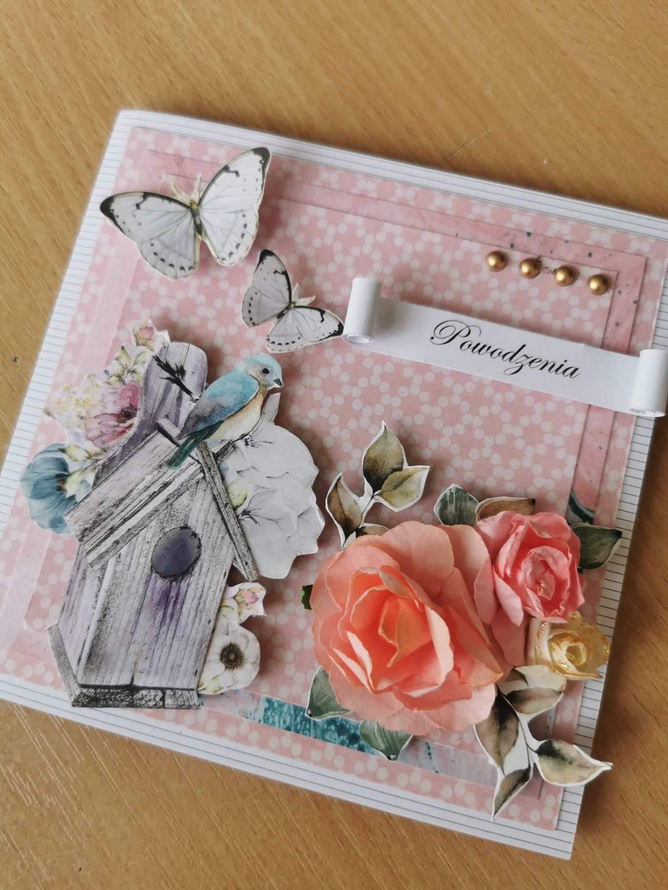 Kartka okolicznościowa handmade