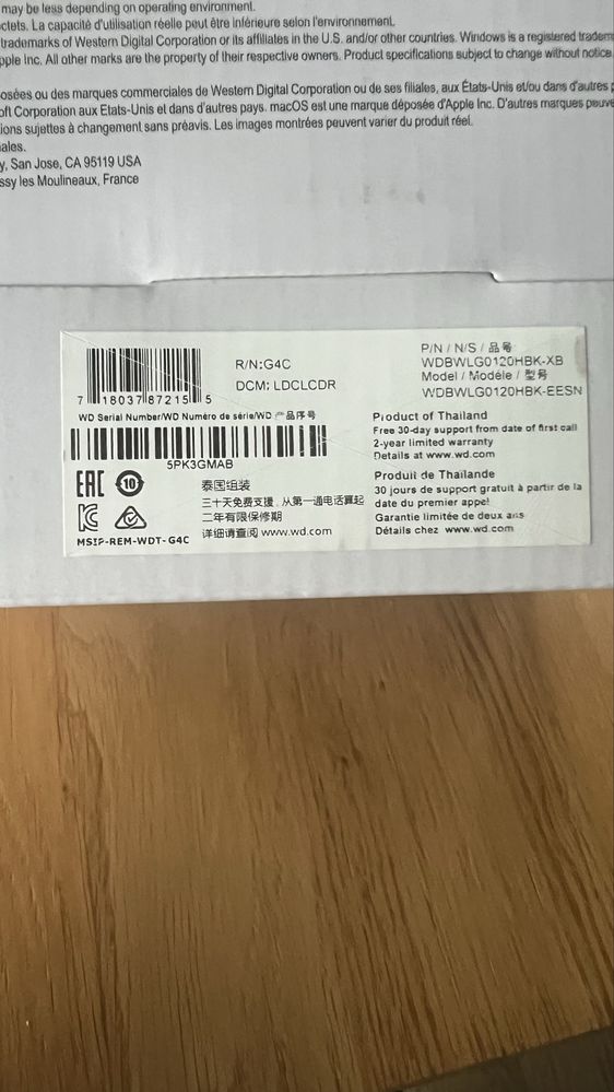 Nowy dysk wd elementa 12 TB