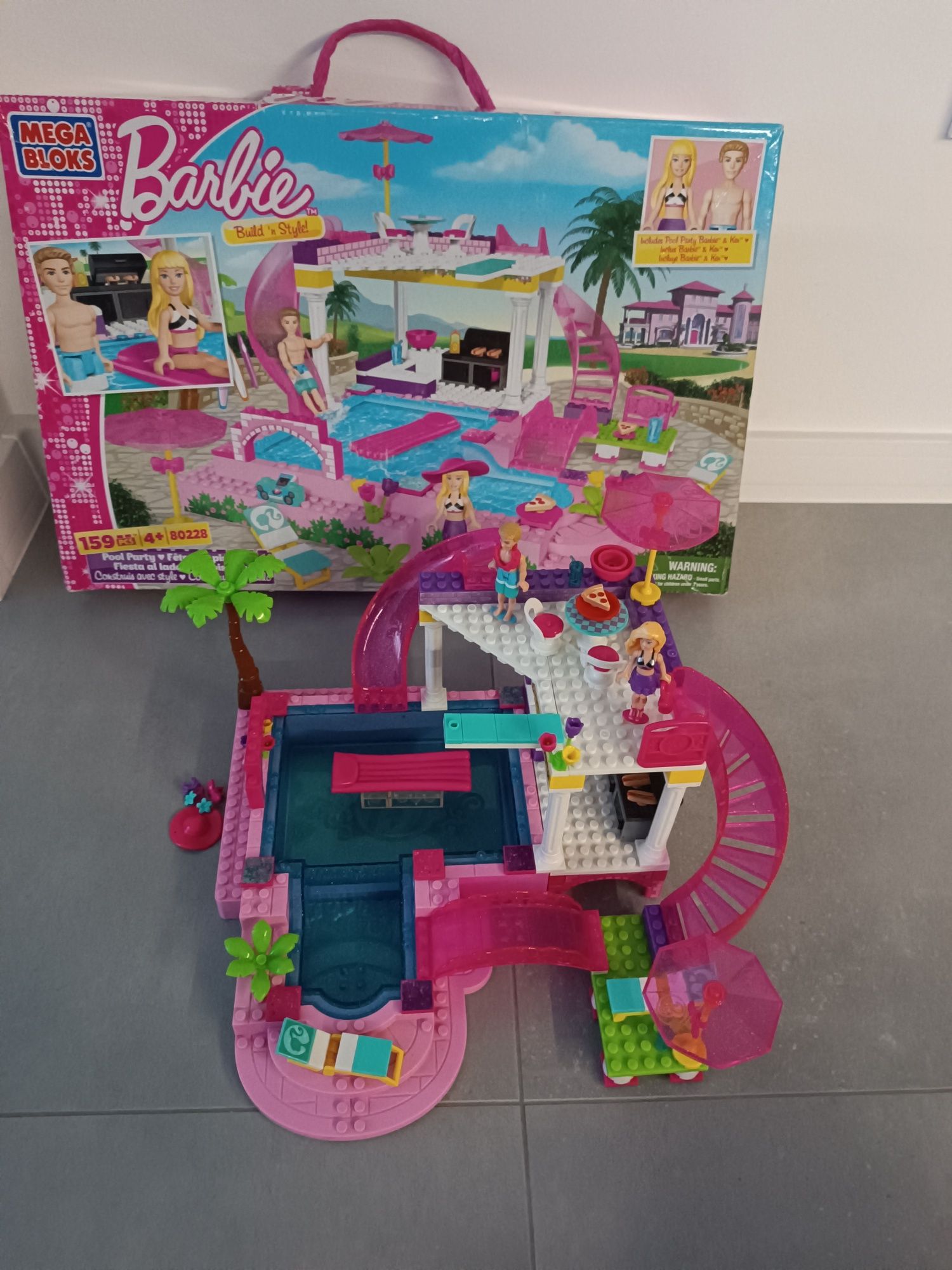 Klocki Mega Books Barbie basen