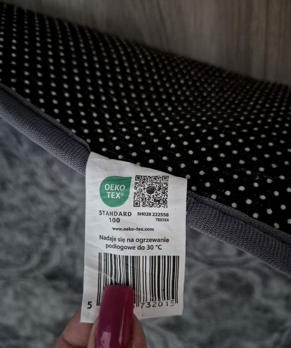 Szary dywan Velvet Smukee 67x120