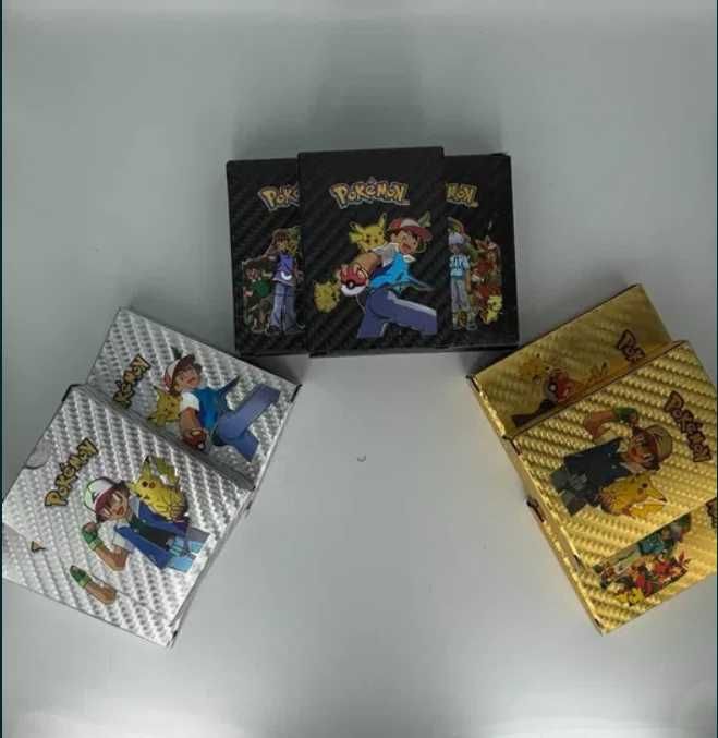 Karty Pokemon 55 szt Srebrne szybka wysyłka