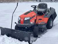 Traktorek Husqvarna TC138 Moc 15KM szerokość 97cm + Pług 120cm