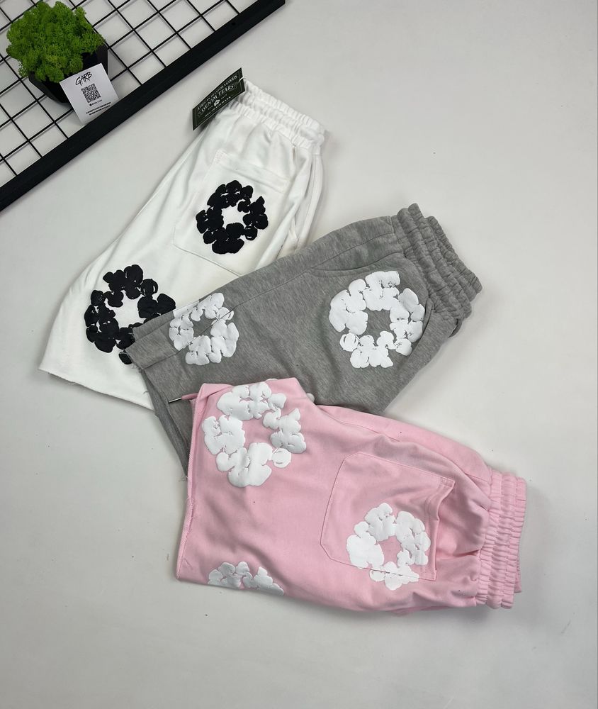 Шорти Denim Tears / Денім тірс широкі спортивні esentials palm angels
