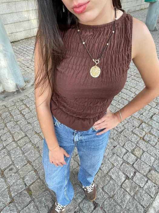 Calças de Ganga Straight Fit