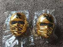 Máscaras ninja douradas Carnaval Halloween