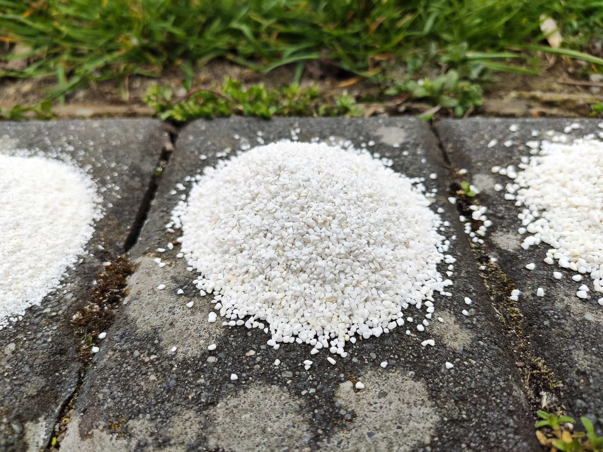 Biały żwirek, piasek dolomitowy do akwarium 1-1,5mm 1kg