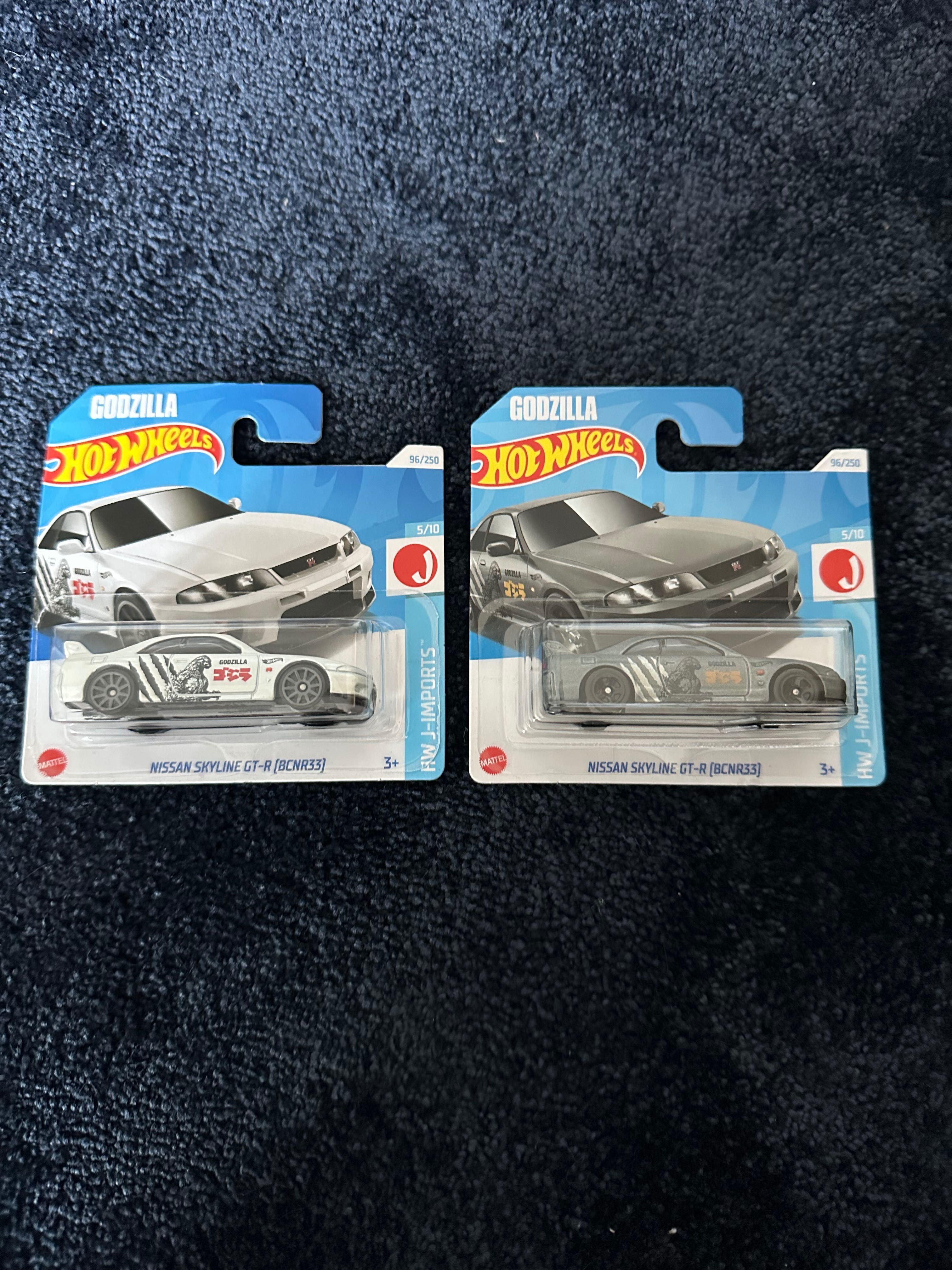 hot wheels zestaw 2 sztuki nissan skyline r33 godzilla
