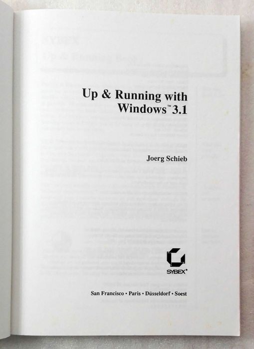 Livro Up & Running with Windows 3.1