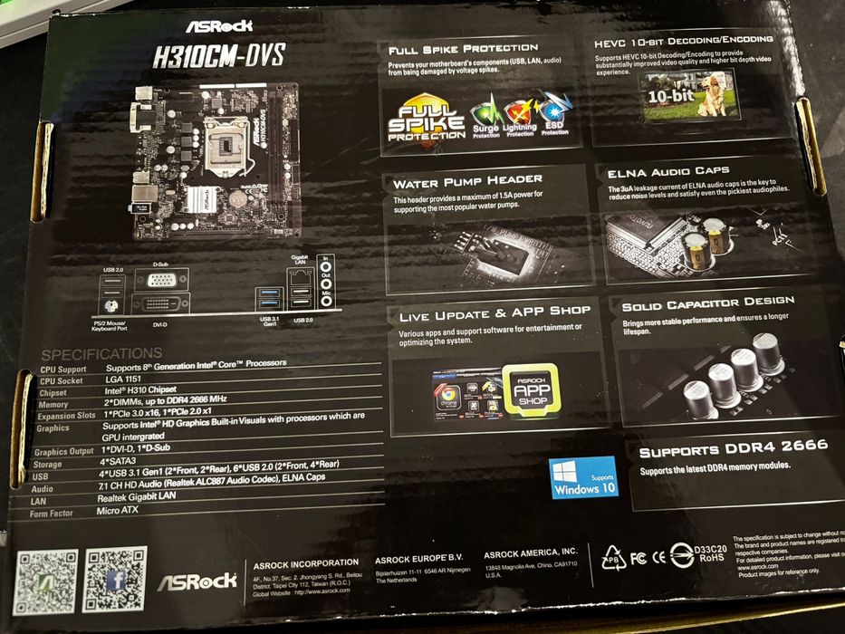 Zestaw procesor i5 płyta główna ASRock 16gb RAM