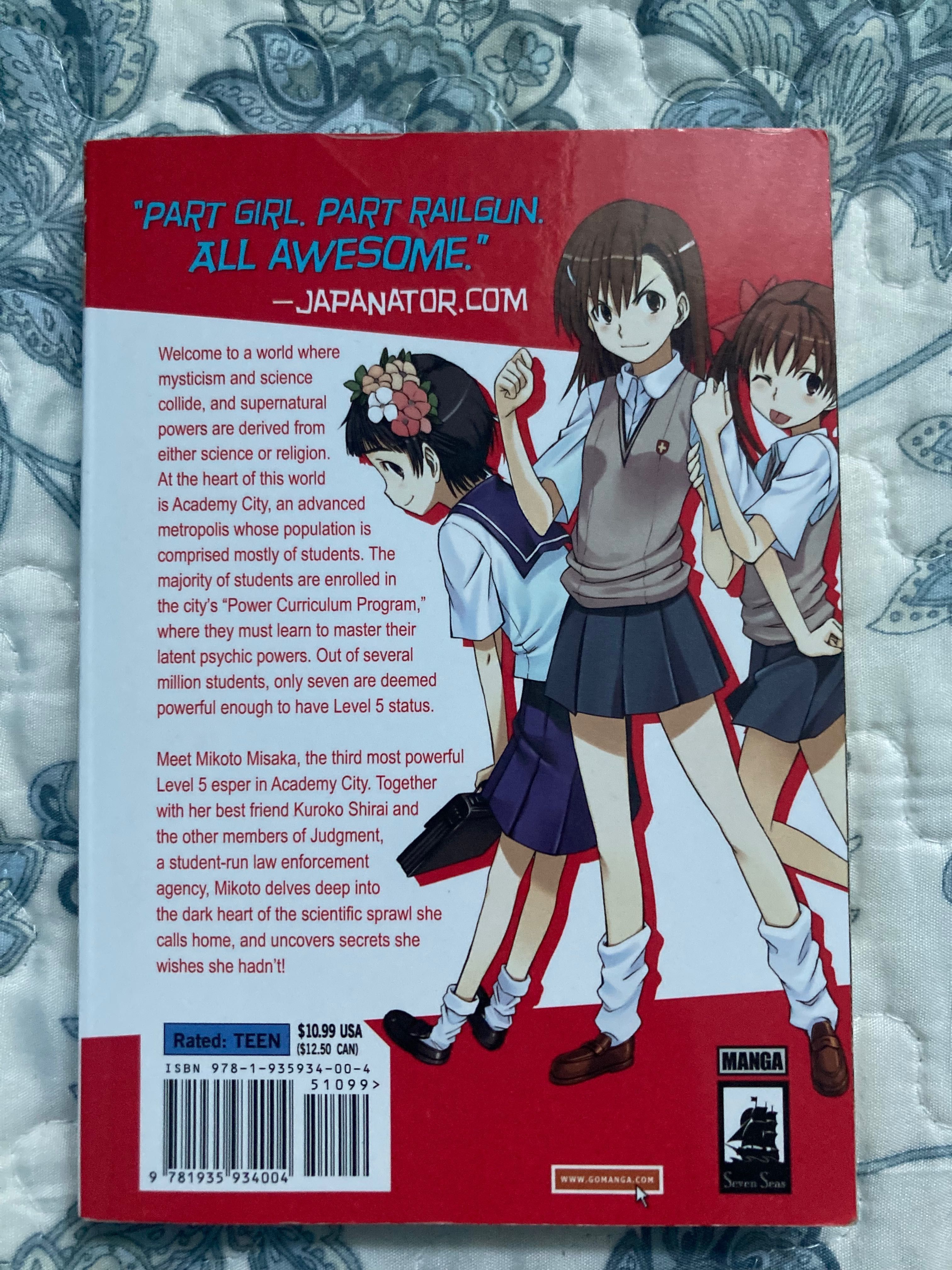 Manga A Certain Scientific Railgun 1