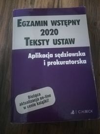 Egzamin wstępny na aplikację sędziowską i prokuratorską. Teksty ustaw