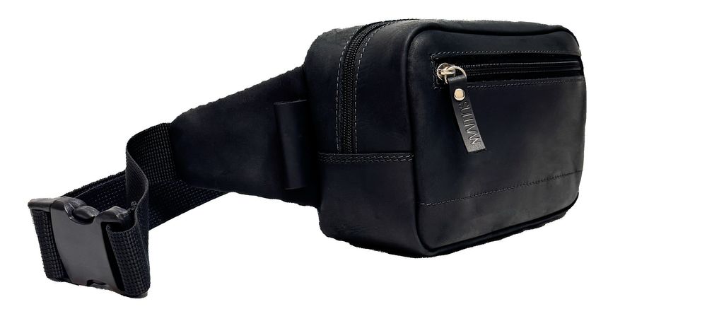 Сумка бананка на пояс на плече sb3(22) чорна