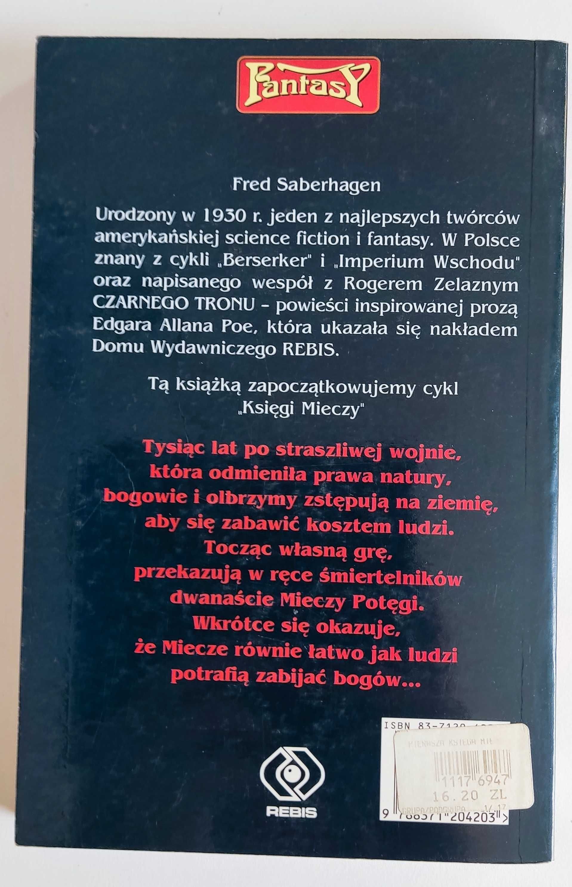 Pierwsza Księga Mieczy Fred Thomas Saberhagen Księga Mieczy tom 1