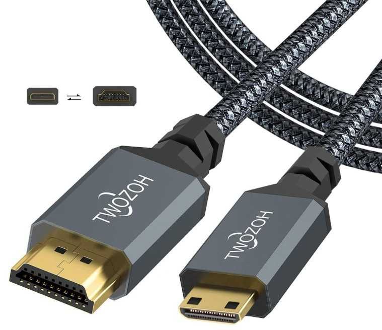 Кабель адаптер BiDirect TWOZOH mini HDMI - HDMI 18 Gbps 4K / 60Hz 2.0м
