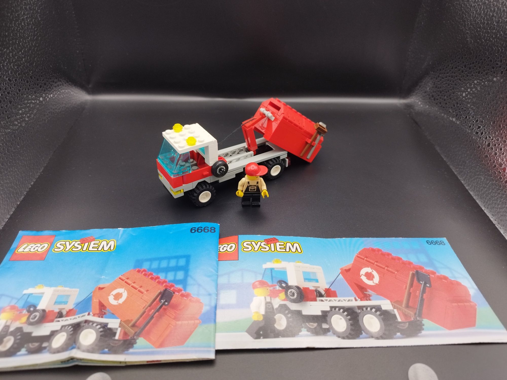 Śmieciarka LEGO System 6668  z 1992 r. Zestaw klocki