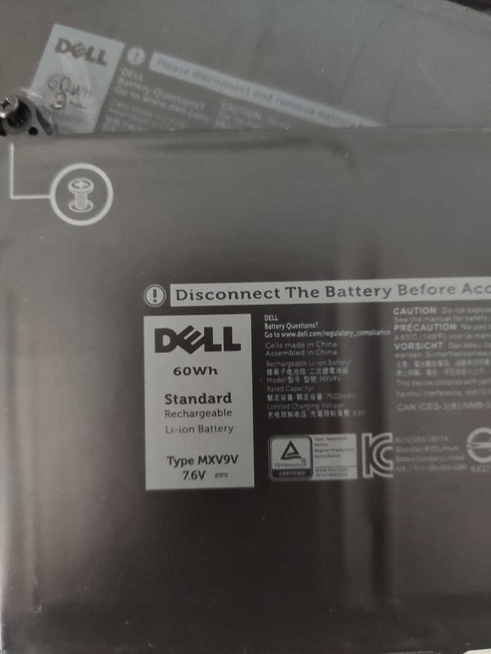 Батарея АКБ Dell Latitude 7400 MXV9V 7.6V 60Wh