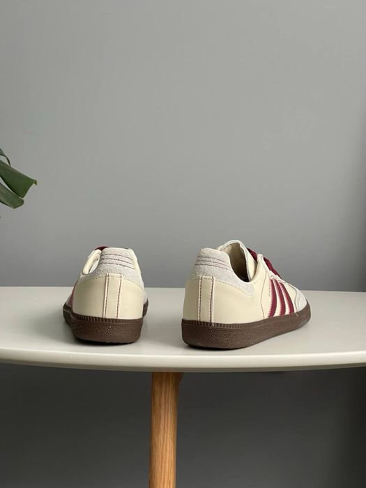 Кросівки Adidas Samba OG Wonder White Maroon (36-41)