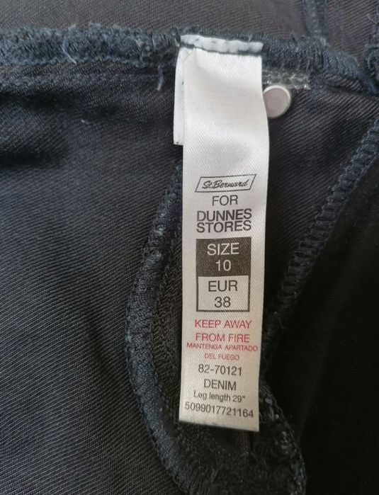 Wygodne spodnie ciążowe dżinsowe 38