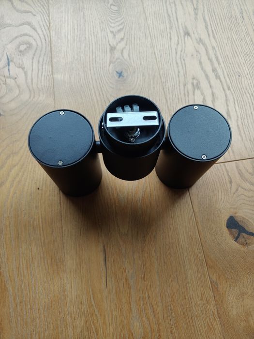 3 nowe lampy czarne sufitowe z obrotowymi reflektorami Maxfliz