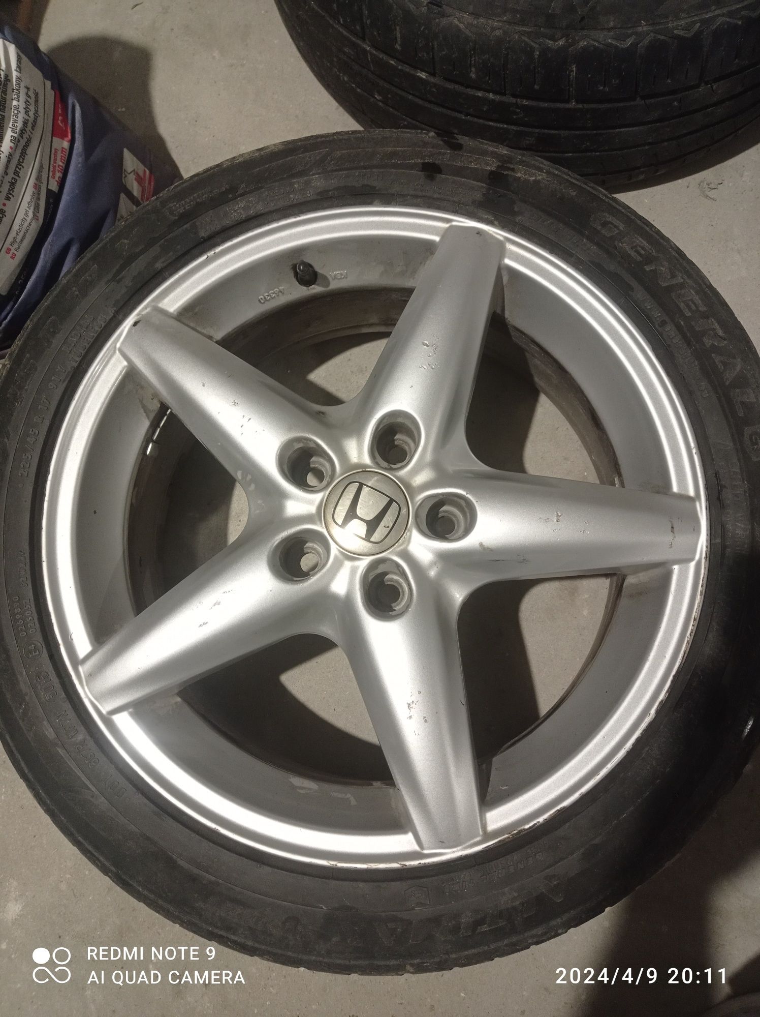 Alufelgi 5x114,3 r17 Honda