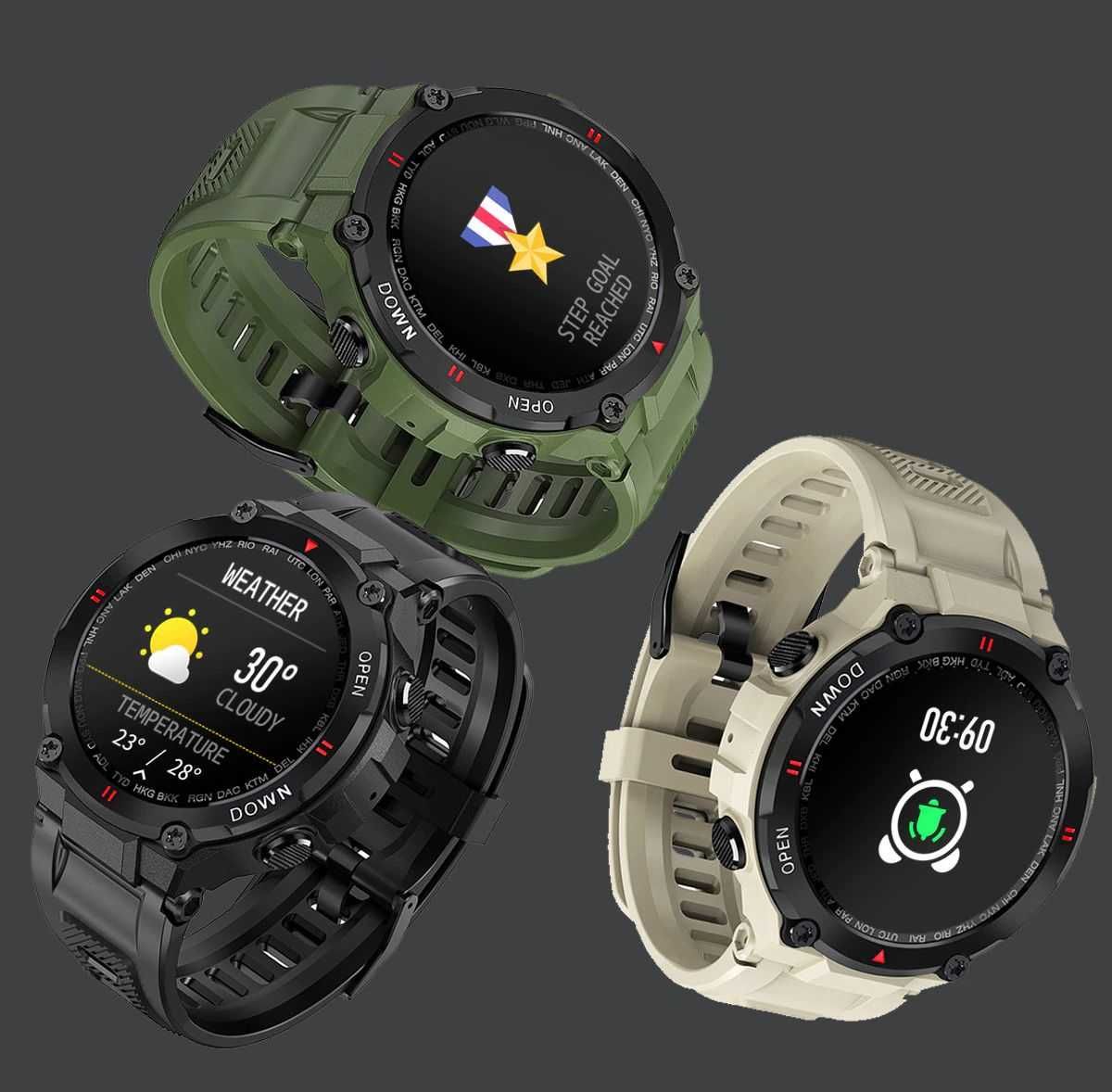 Lemfo K22 Smartwatch Puls, Gra, Kroki, Tel, SMS, NOWY !!