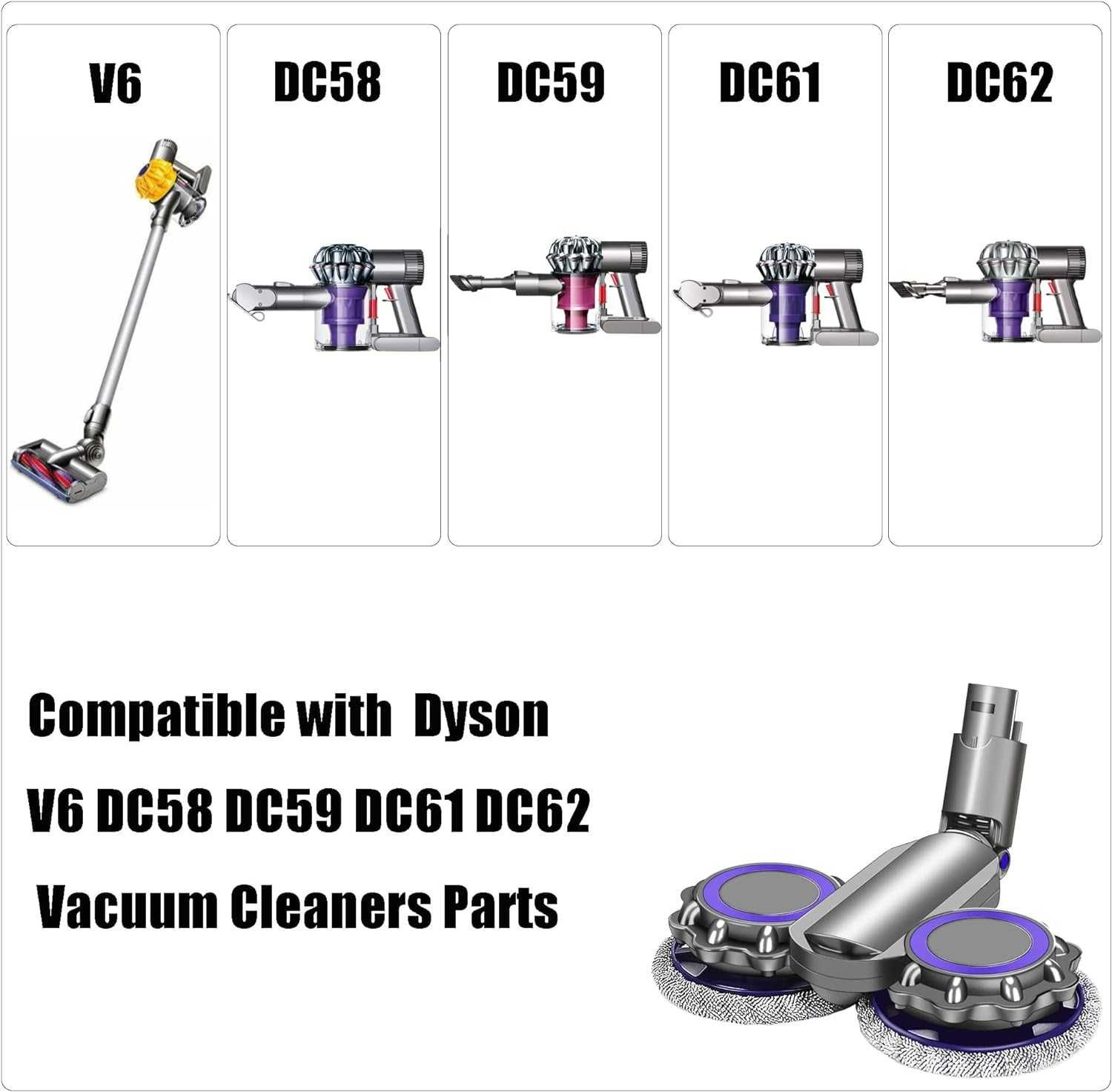 Szczotka mop do odkurzacza DYSON V6 DC58 DC59 DC61 DC62