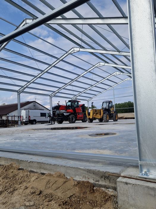 Konstrukcje stalowe, obory, garaże, hale