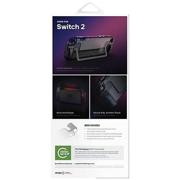 Etui UNIQ Hybrid Bytearmor do Nintendo Switch 2 - czarne