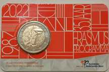 2€ -  Erasmus - Conjunto das 23 moedas  2022
