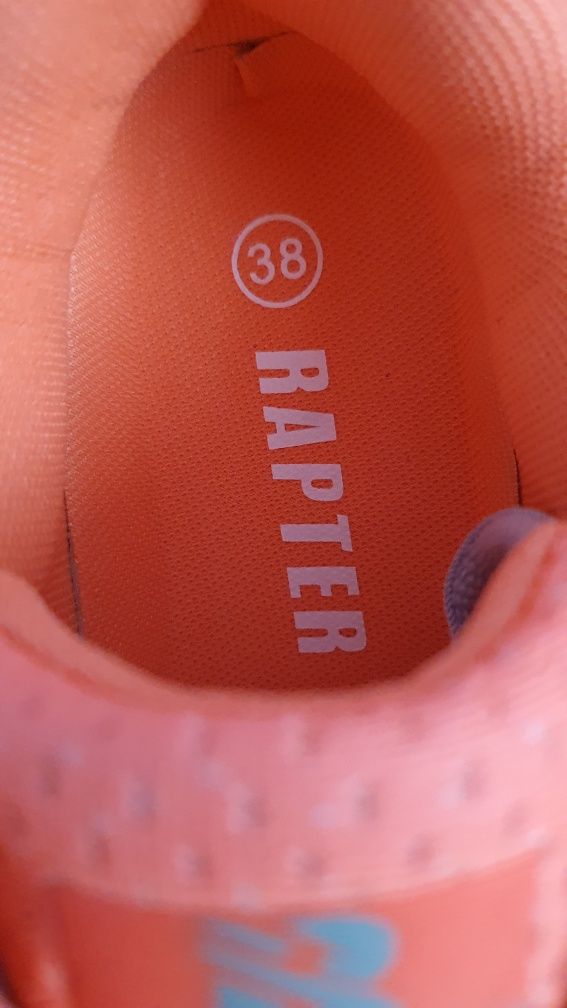 Sneakersy damskie nowe w modnym kolorze Orange rozmiarze 38