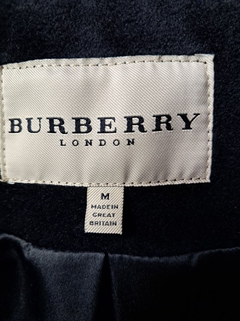 Elegancki czarny płaszczyk/budrysówka Burberry London M