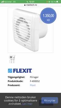 Вентилятор, внутрішній для ван виробник Швеція FLEXIT