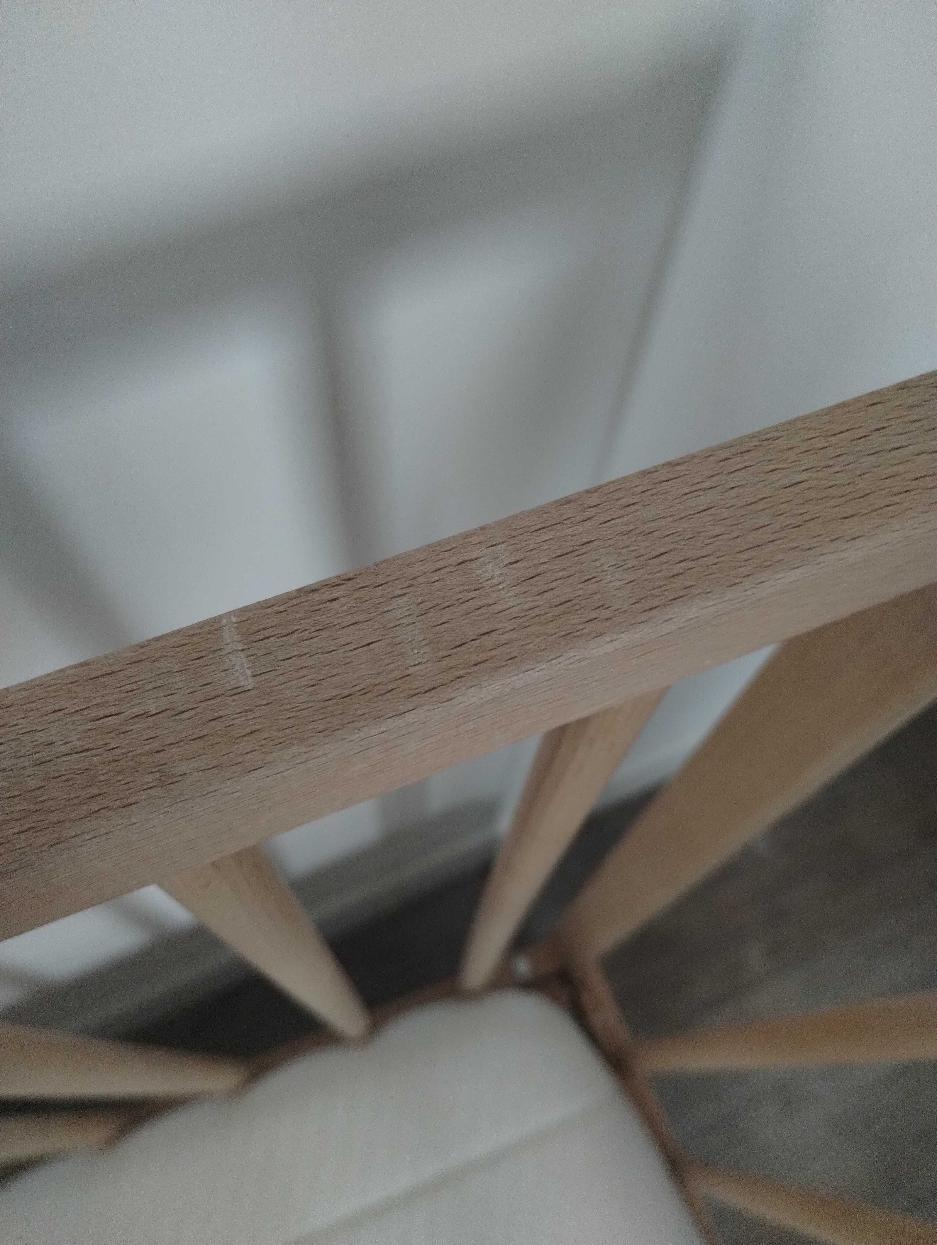 Łóżeczko dziecięce niemowlęce drewniane Ikea bukowe drewnia