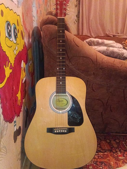 Акустическая гитара Squier by Fender SA-150. Идеальна для начинающих.