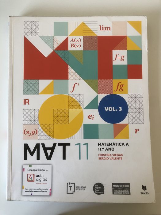Mat 11°ano volume 3 - manual de matemática
