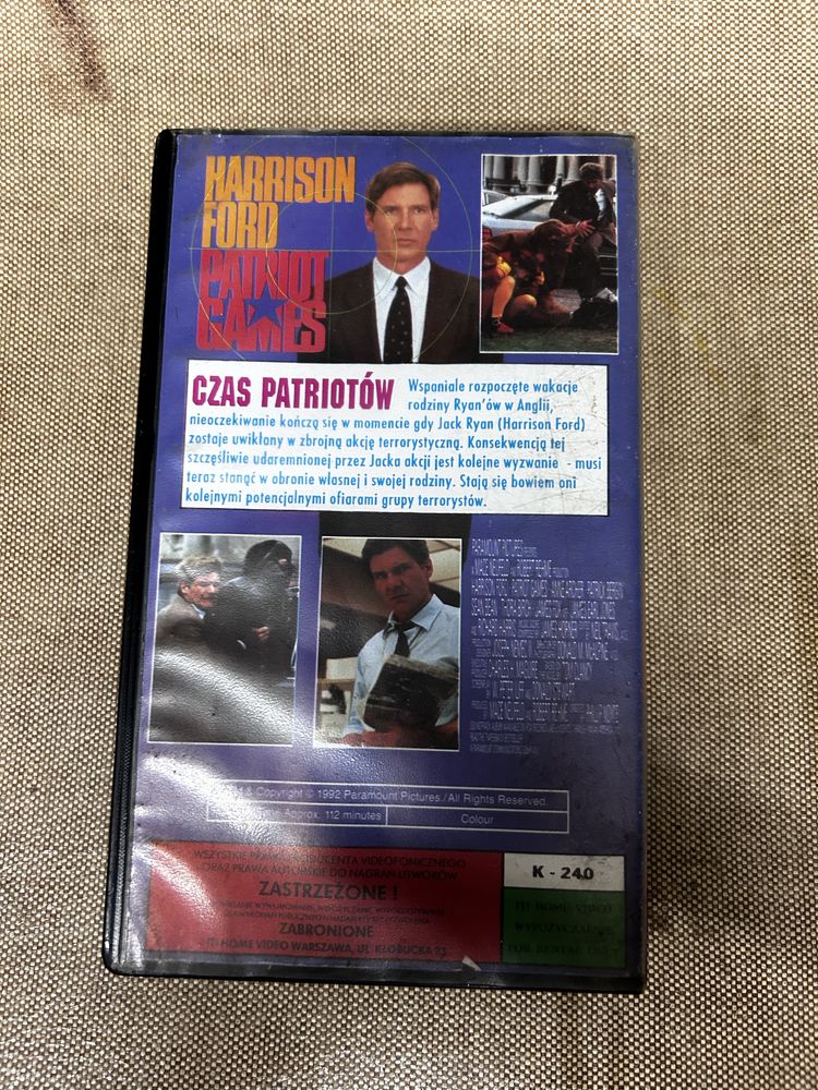 VHS film Czas patriotów