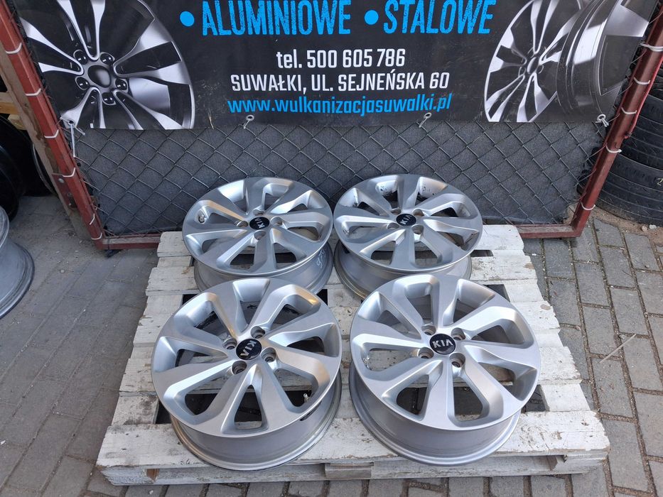 4x felgi alu R16 4x100 Kia Stonic Rio Suzuki Baleno Toyota Yaris TPMS