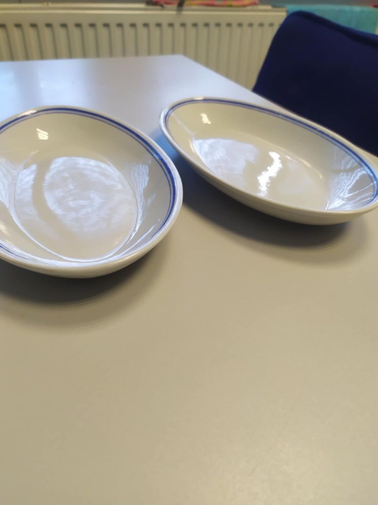 Dwa półmiski porcelana Korea