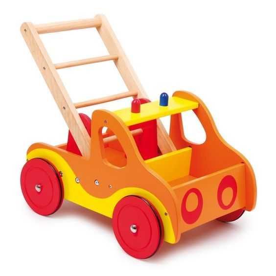 Drewniany Chodzik Auto dla dzieci strażak