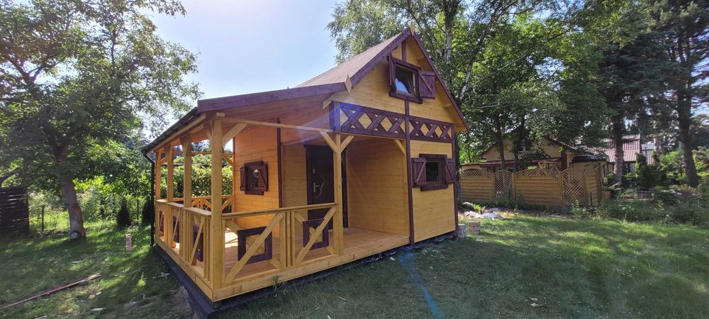 Domek letniskowy domek drewniany bez pozwolenia działka ogród ROD Alex