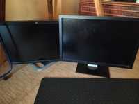 Dwa monitory Hp Lp 3065 i Dell rev A01 .  30 cali