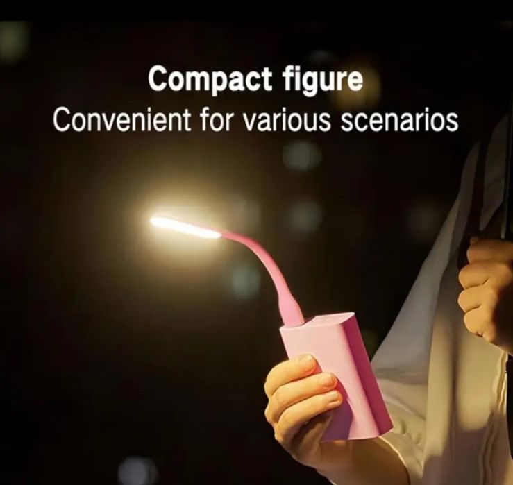 Luz Led USB Maleável - Pc-Powerbank-Carregador