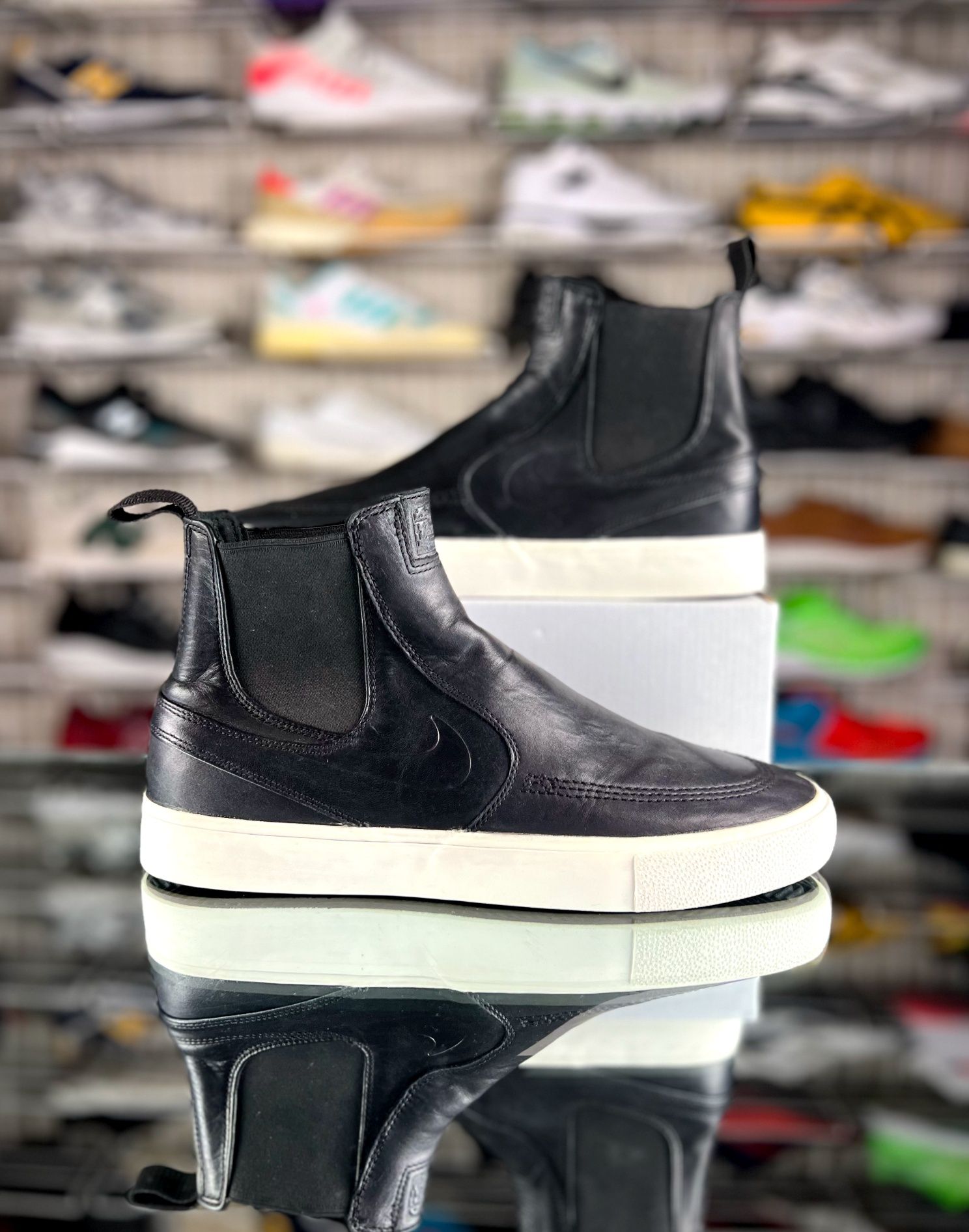 Слипоны Nike SB Zoom Janoski Mid RM  Размер 43 Чёрные Оригинал