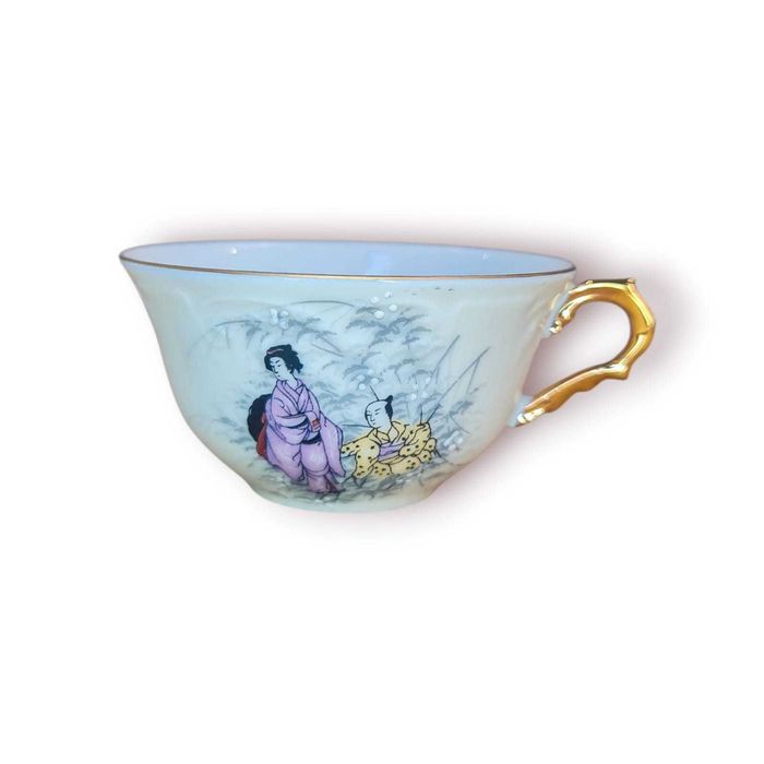 Chávena Vista Alegre Portugal – Porcelana pintada à mão