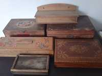 Stare drewniane pudełka