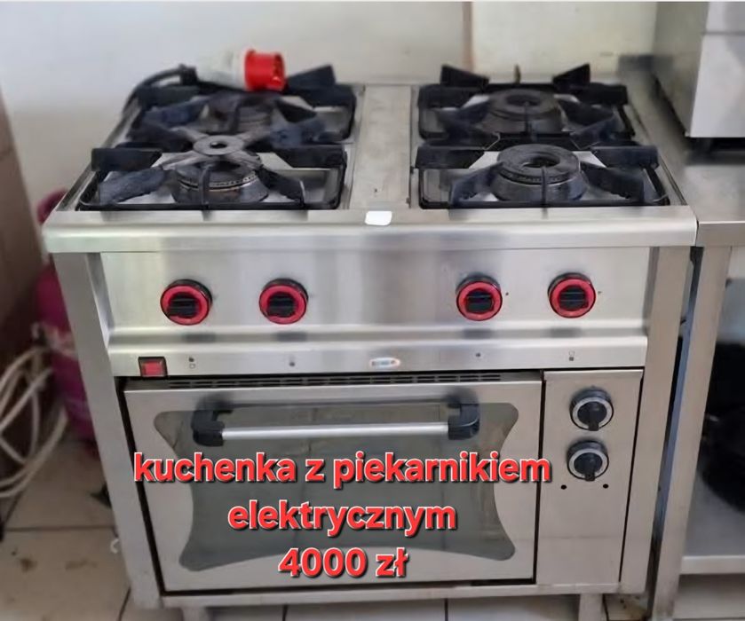 Kuchenka gastronomiczna gazowa z piekarnikiem