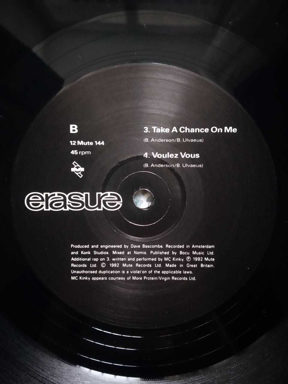 Erasure - Abba-esque (UK, 45 RPM)