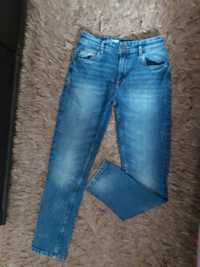 Jeansy dżinsy ciemny odcień dziewczynka 146