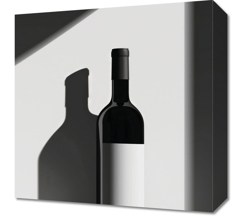 Obraz 40x40cm Butla Wina