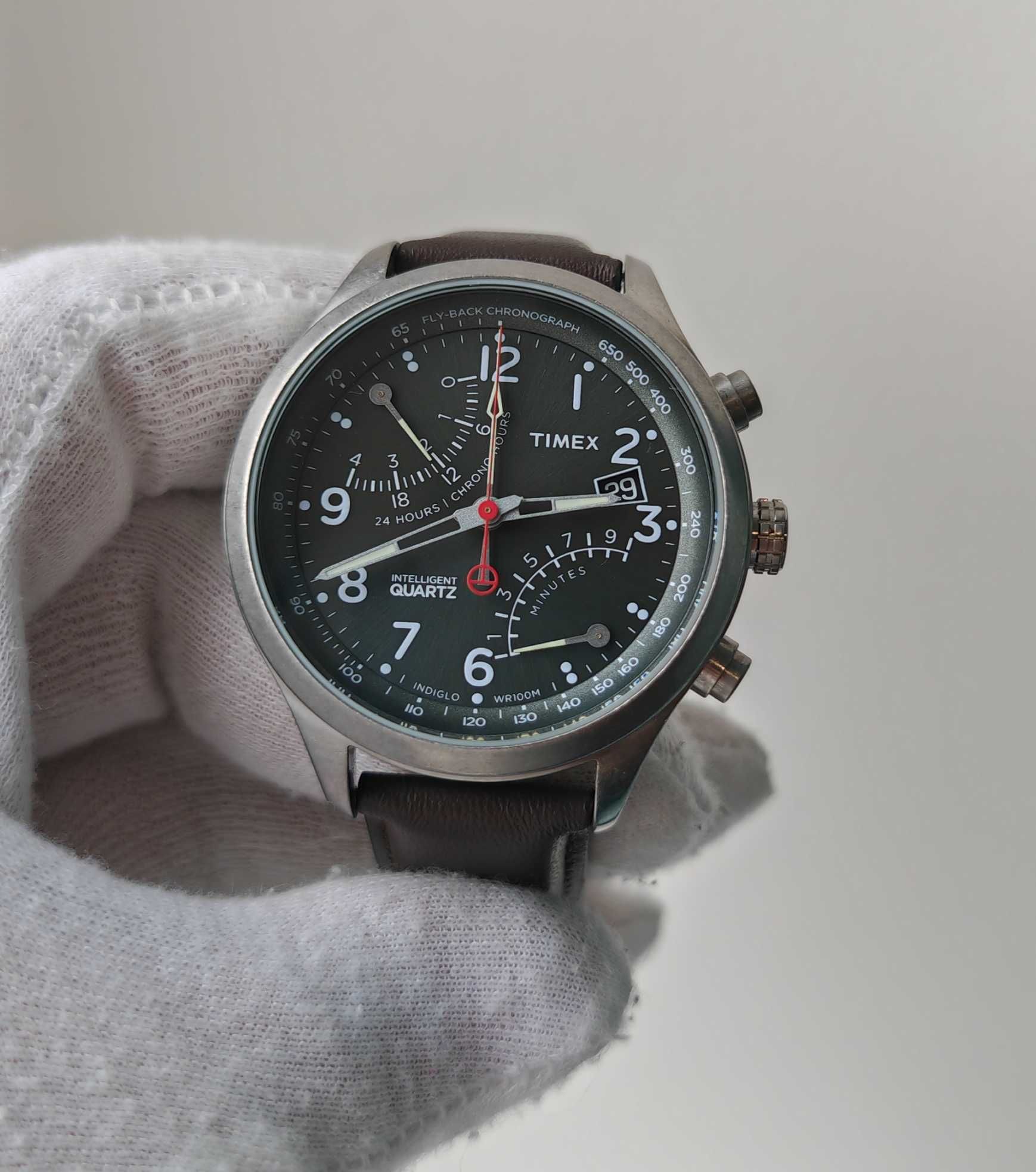 Чоловічий годинник Timex T2P509 Intelligent Indiglo Chronograph